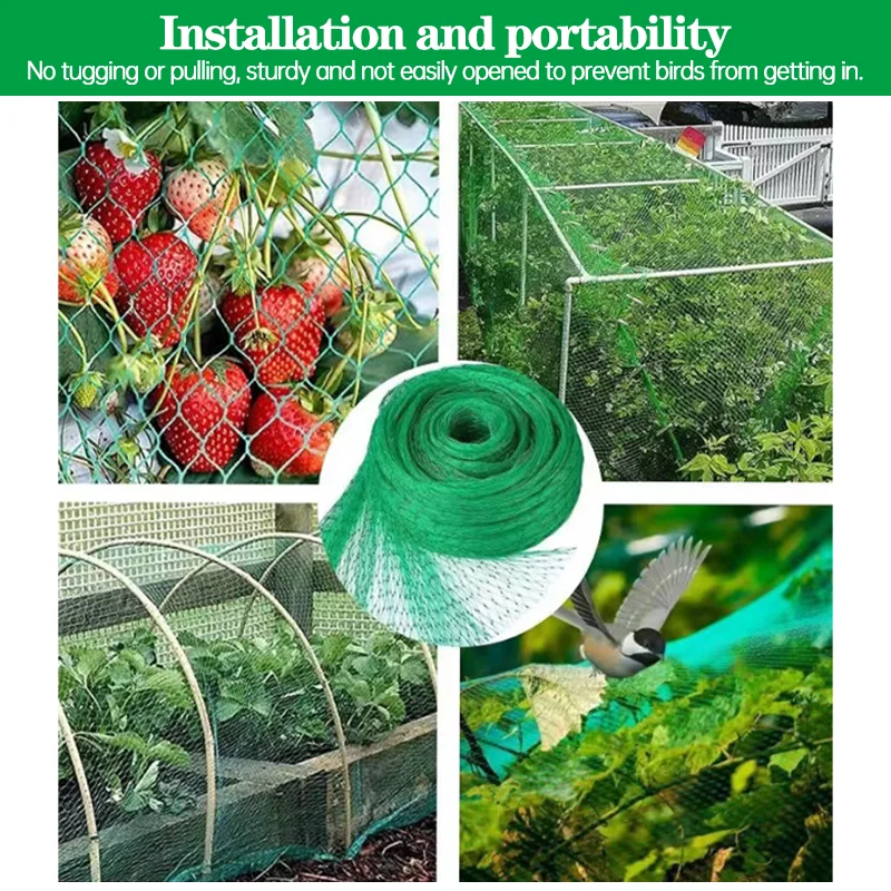 بستان مكافحة الطيور المعاوضة شجرة الفاكهة زهرة حديقة شبكة ساحة حديقة النايلون المعاوضة مكافحة الآفات أداة توقف الطيور أفضل المبارزة