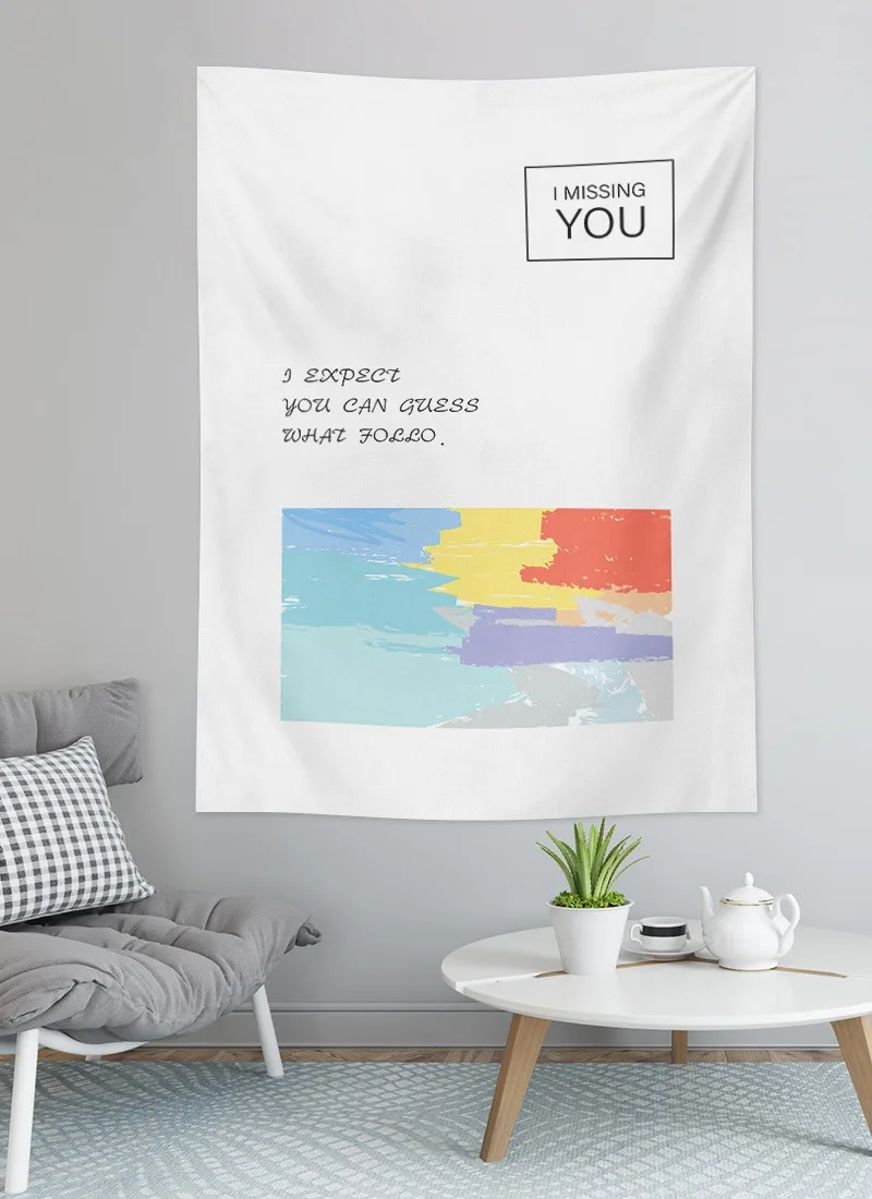 Modern Simple Background Hanging Cloth Bedroom Living Room Tapestry Home Wall Decoration Tapestry