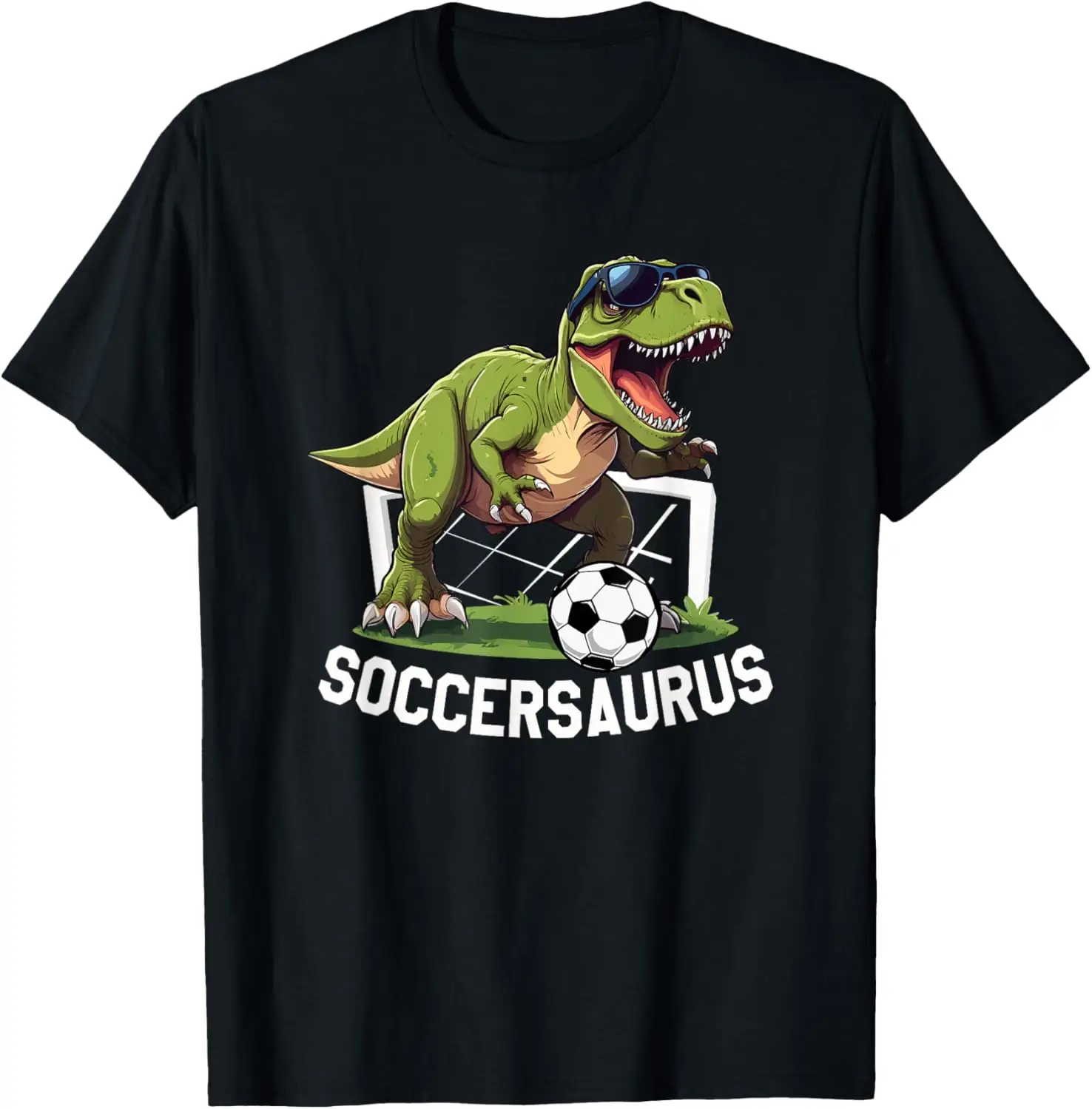 T-Rex Playing Soccer Football Dinosaur Soccer Player T-Shirt  Graphic T Shirts Unisex Summer Streetwear Tops Camisas