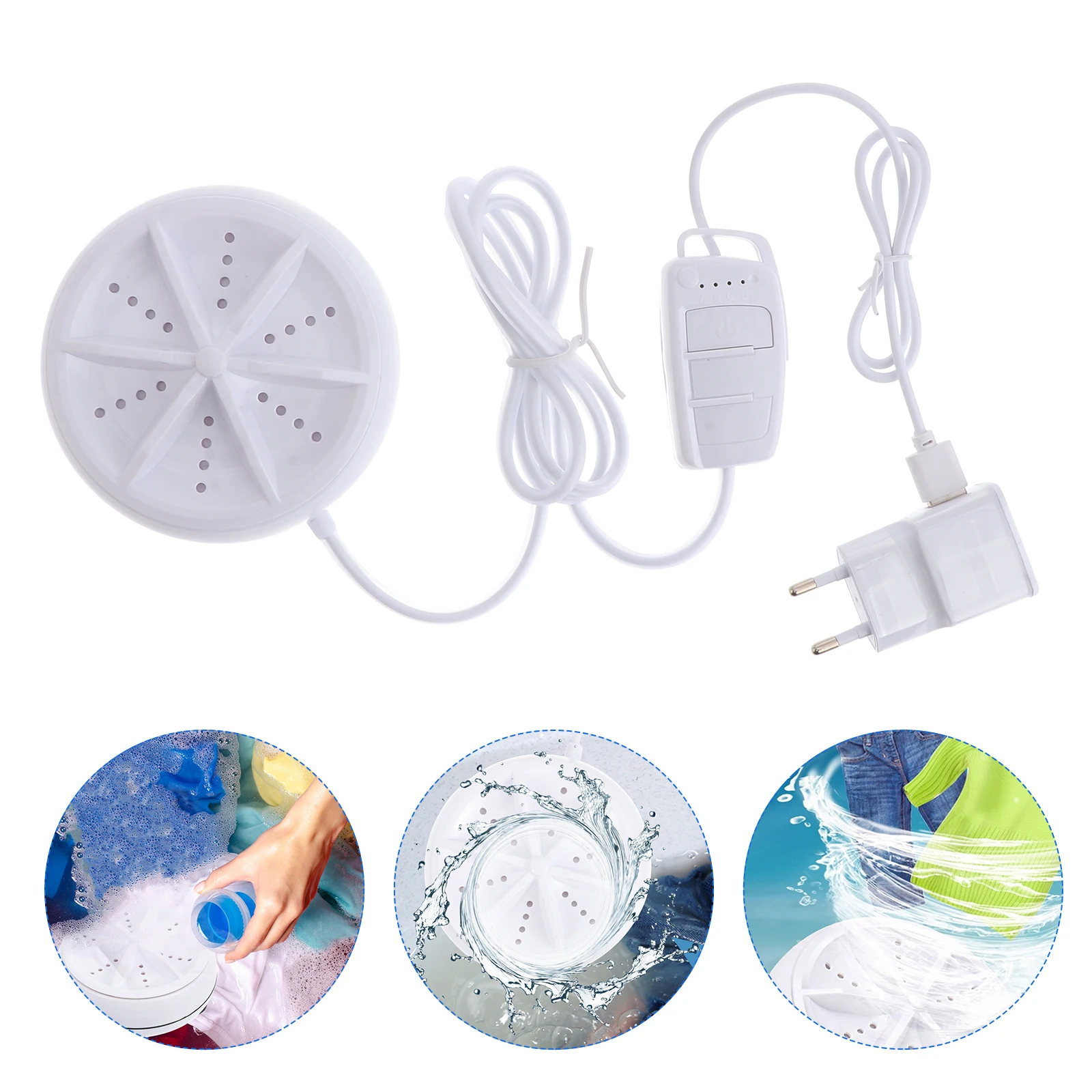 

Mini Washing Machine Portable Travel Washer Detergent Abs Resin Laundry Cleaner Tool