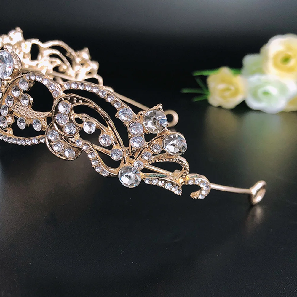 

1 шт., повязка на голову с короной и стразами, свадебный аксессуар для волос, роскошный головной убор для свадебной вечеринки, тиара для невесты, повязка для волос, аксессуары для волос