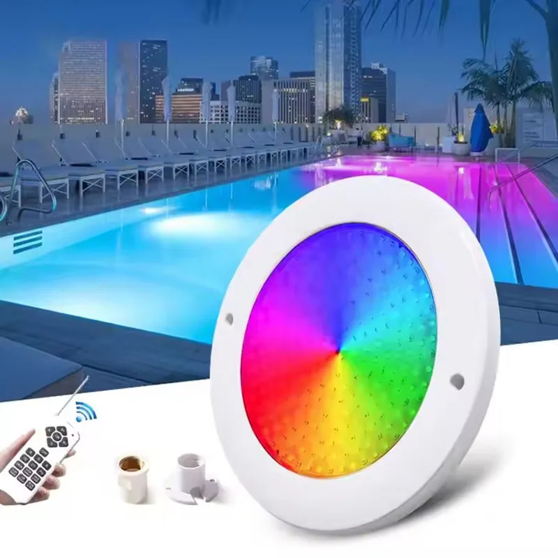 Remote Control 12V 6/9/18/25/35W RGB LED Swimming Pool Light IP68 ...