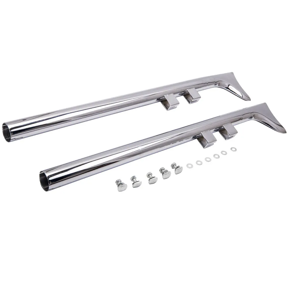 Fishtail Slip-on Doppel-Auspuffrohre Schalldämpfer für Harley Touring 1995-2016 1 7/8 Zoll – Detail 7