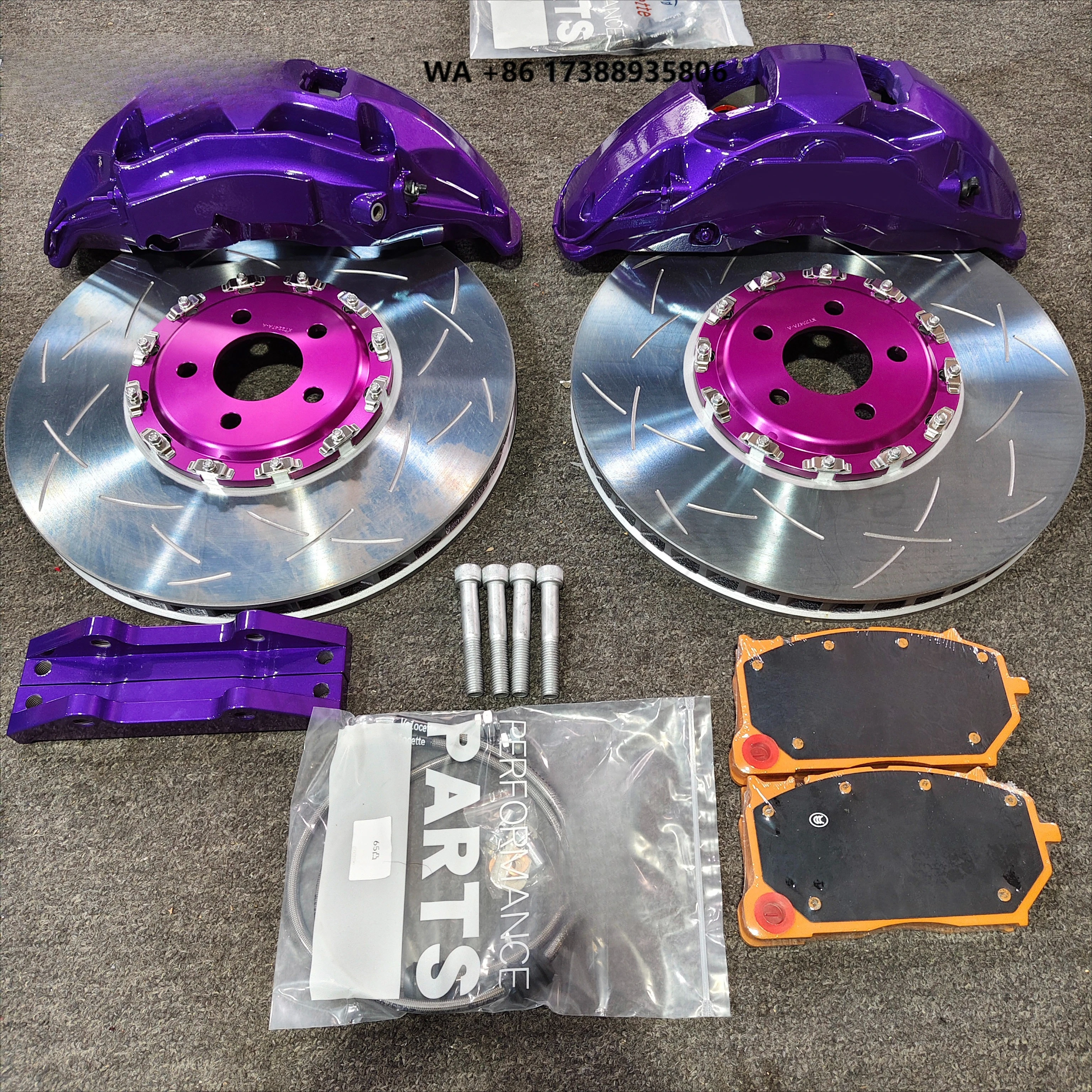 Upgrade Car Big Brake Caliper Kit 10-pot 10N Racing Brake Auto Brake System 400-440MM for POR-SCHE 911 718 AU-DI RS7 A8 GOLF
