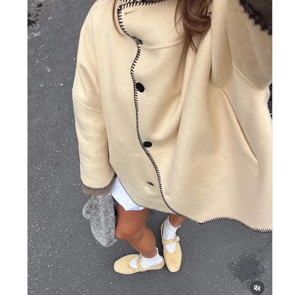 

Женский карманный шарф с вышивкой в виде ракушки, воротник-стойка, ветрозащитная куртка, полиэфирная ткань, уличный стиль, модная верхняя одежда