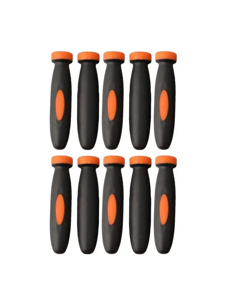 Poignées de fichiers en caoutchouc, 10 pièces, diamètre du trou de 3mm, accessoires de quincaillerie de remplacement, fournitures de fichiers en caoutchouc