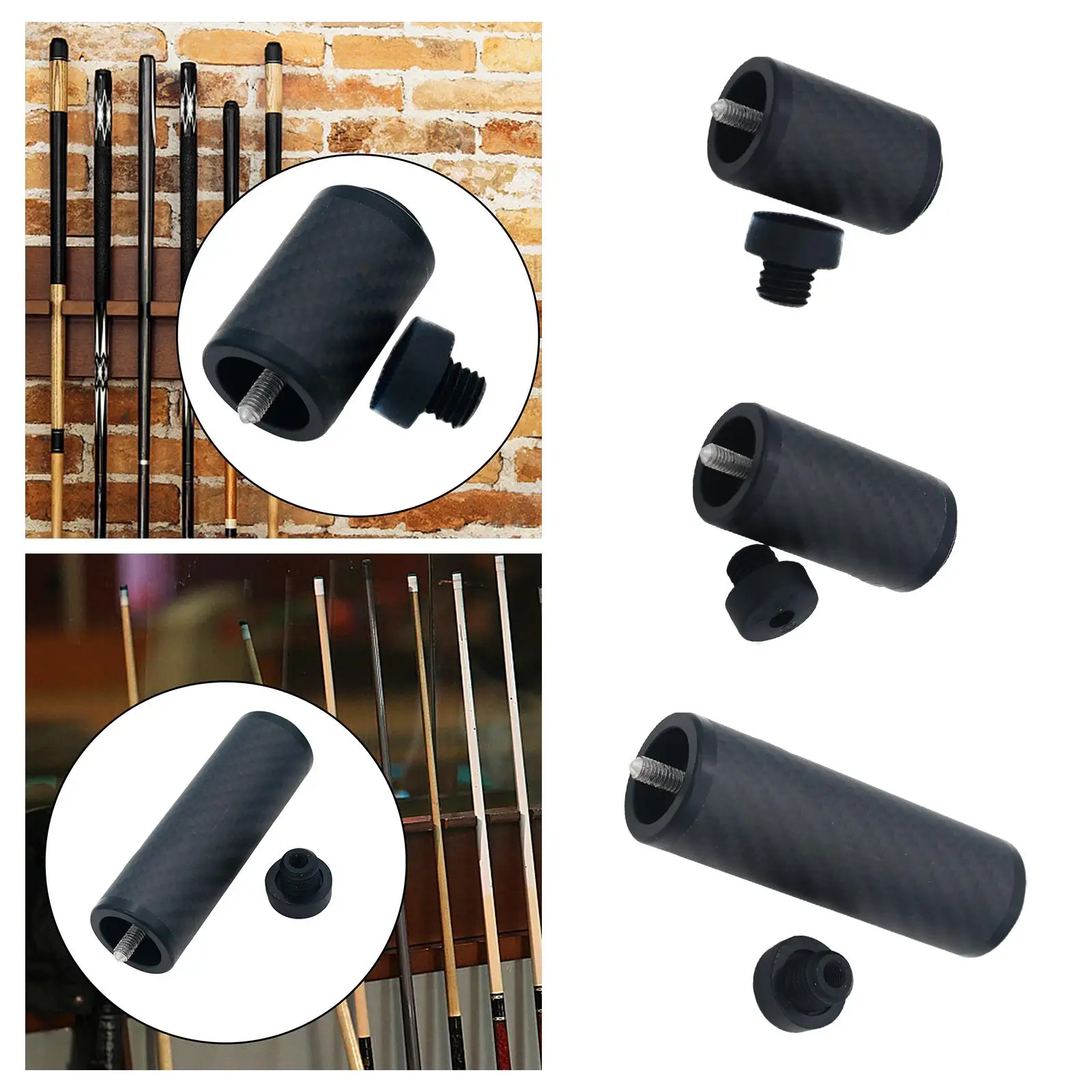 

Billiards Pool Cue Extension Cue End Lengthener Snooker Billiard Pool Cue