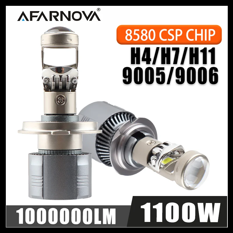 

H7 H4 H11 LED Projector Lens Headlight 9005 9006 HB4 Car Bulb 6000K Canbus Turbo High Power Mini Auto / Moto Lamp Fog Light