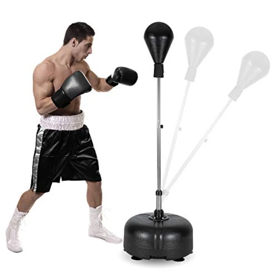 

Reflex Bag Freestanding Punching Bag with Stand Speed Boxing Ball Height Adjustable for Adults Teens Perfect for Stress Relief/