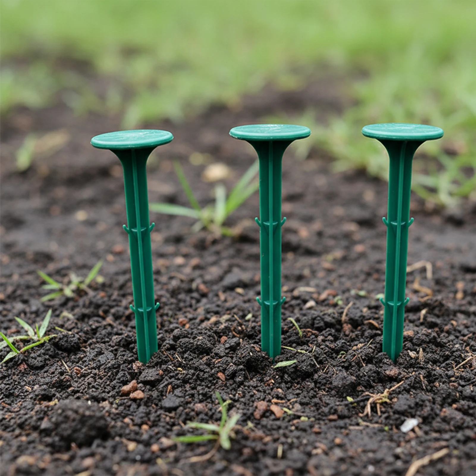 50pcs Turf Nails Lawn Mulch Fixing Nails Plastic Gardening Nails Anti-Grass Cloth Nails Garden Ground Stakes for Home Gardening