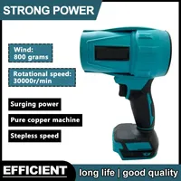 Fit Makita 30000RPM Violent Blower Turbo Jet Fan 18VElectric Air Duster Wind Speed Turbo Rechargeable withLight Car Cleanin Tool