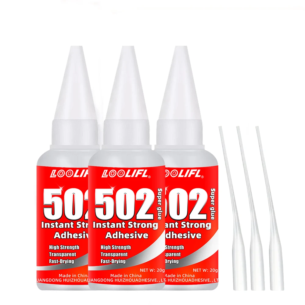 502 Superkleber, 1–8 Stück, Cyanacrylat-Sofortkleber, schnell trocknend, hohe Festigkeit, für Metall, Holz, Kunststoff, Keramik, Heimwerken, Basteln, Heimreparatur