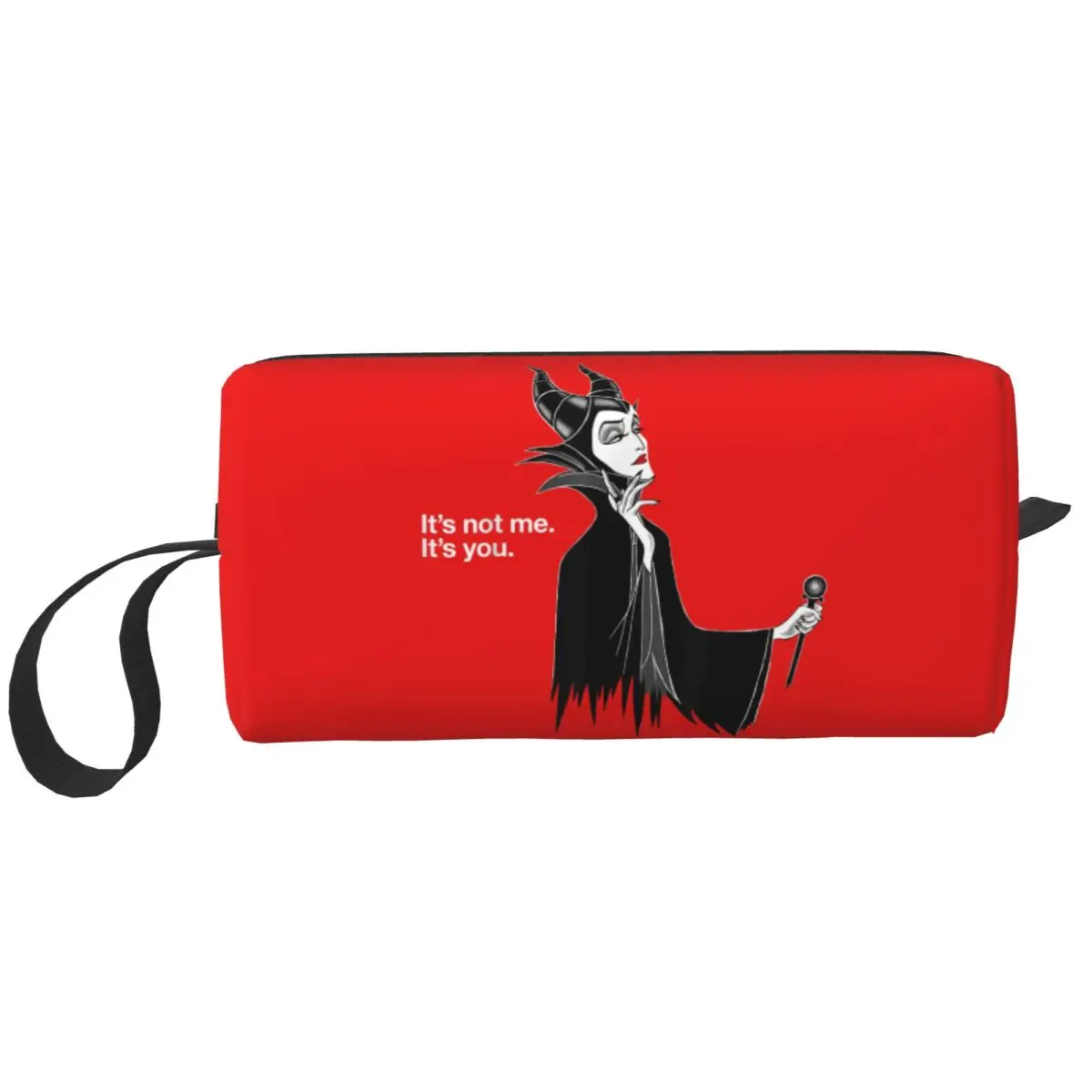 

Custom Villains Maleficent It's Not Me It's You Cosmetic Bag Women Fashion Capacity Makeup Case Beauty Storage Toiletry Bags