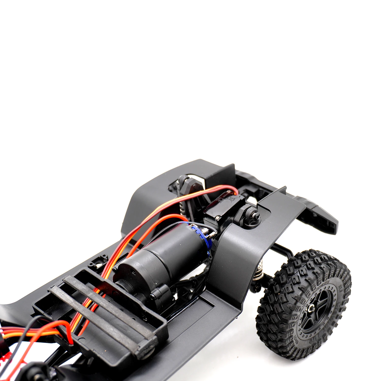 155 millimetri 6.10 pollici 1/18 RC Carrozzeria Interasse Telaio Assemblato Telaio Assi Anteriori Posteriori Cambio per AX-8560 TRX4M JJRC RC Crawler