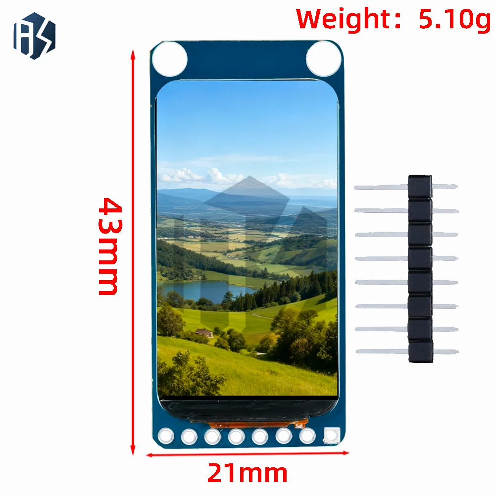 EGBO 1.47 Inch 172x320 SPI Full Color TFT HD IPS Screen LCD LED Display Module 172*320 ST7789 Controller 3.3V SPI Interface