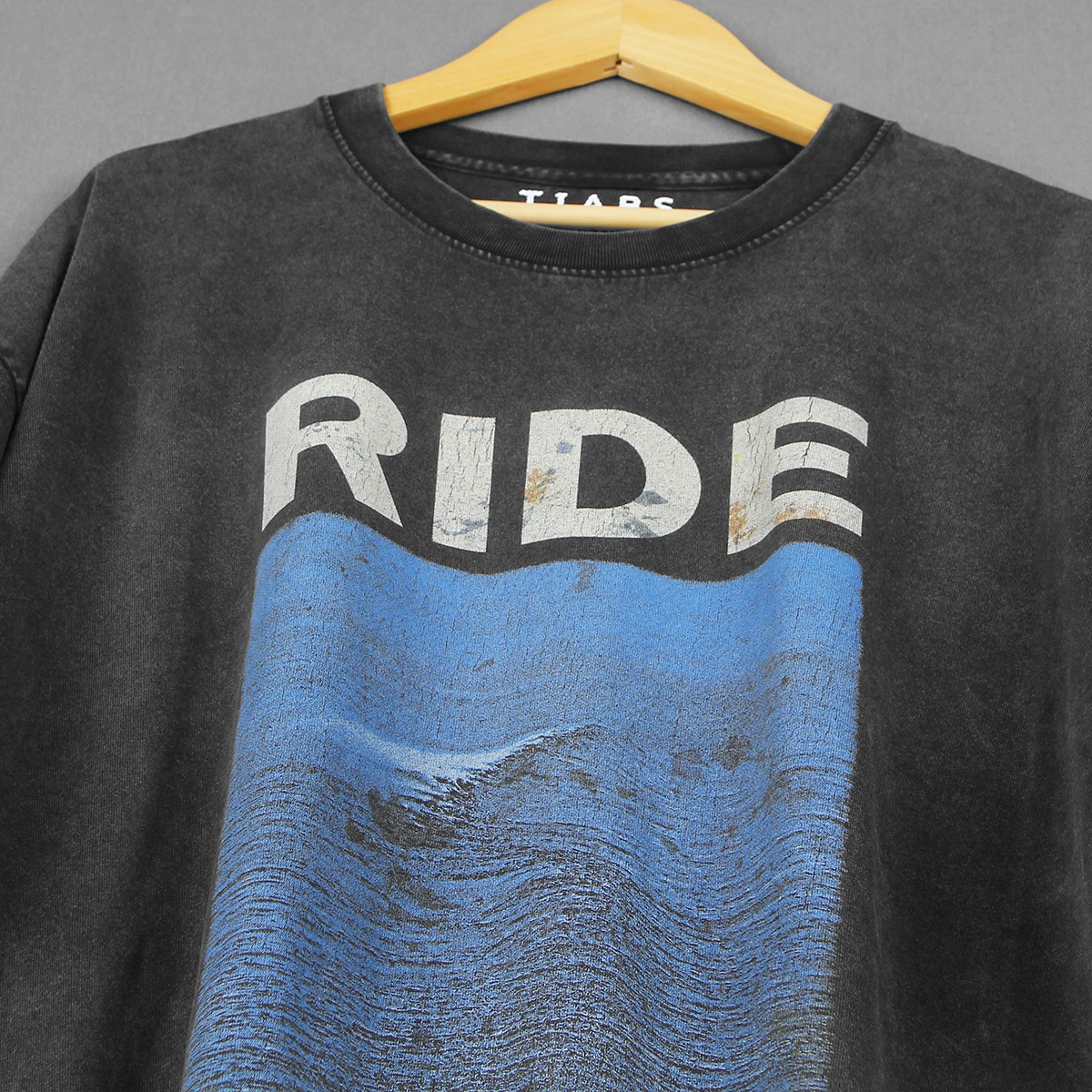 Ride T-Shirt Nowhere Indie Rock Retro Washed Loose Drop Shoulder Oversize Vintage Clothing Summer Cotton Tee Shirt