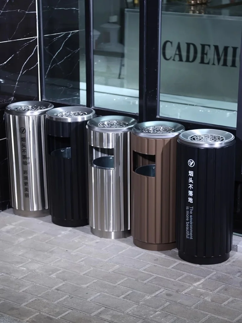 Smoking areas, smoke extinguishing trash cans, hotels, , lobby, , corridors, large vertical ashtrays for commercial use