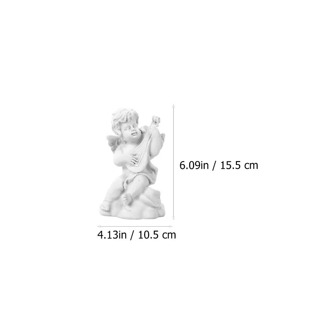 4Pcs Plaster Statue Small Resin Cupids Compact Size for Sketching School Atelier Desktop Decorations Cupids Ornaments