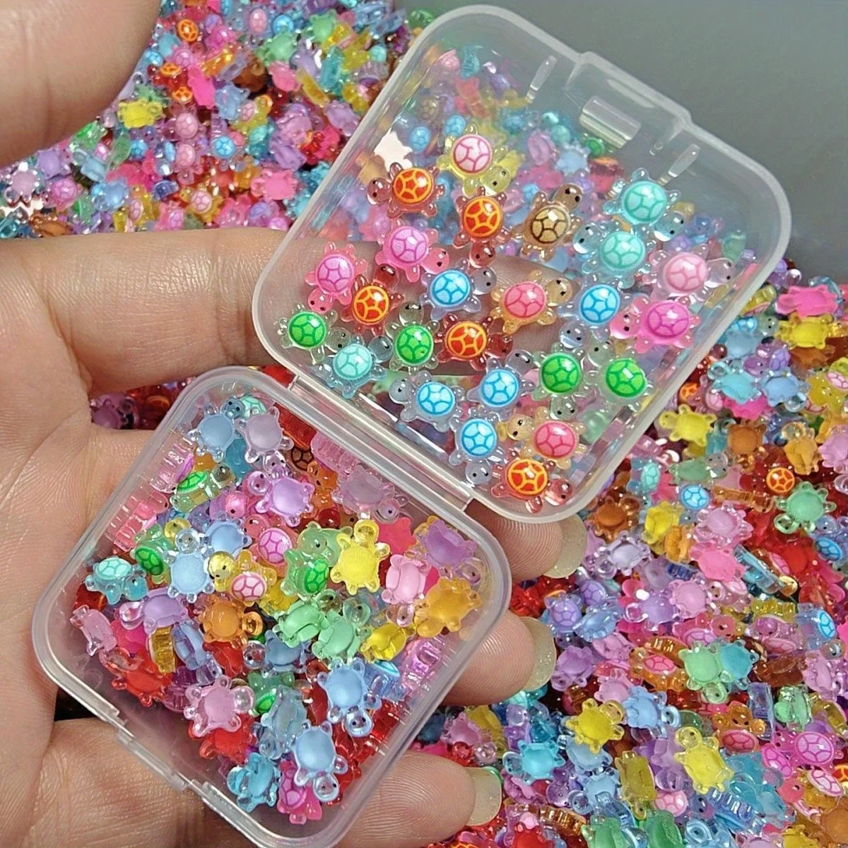 200/100PCS Glow in The Dark Turtle Figurines DIY Crafts, Fairy Garden Decor, Dollhouse Accessories & Terrarium Landscape Design