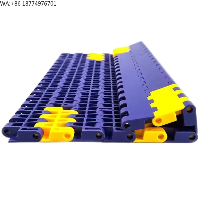 6520 Flaches Netzband-Förderband Kettenplatte Wellpappe-Formnetzband Palettiermaschine Kunststoff-Förderband