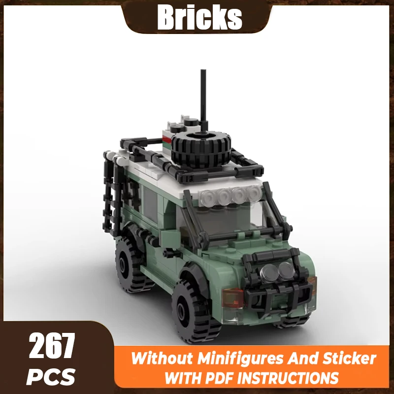 New MOC Building Block Explorer Off road Vehicle SUV Model Car Bricks Toys
