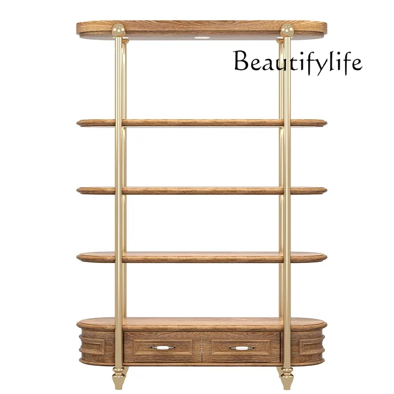 

Medieval custom clothing store boutique display shoe bag Zhongdao rack floor-to-ceiling display rack jewelry shoe bag rack