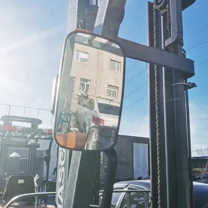 

1pcs Forklift Rear-View Mirror 1–5 tonnes Universal Fit 360° Rotation Forklift Rear-View Mirror Accessories