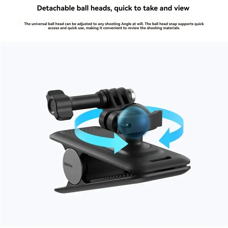 Suitable for Insta360 X5 X4 X3 Ace Pro 2 GO 3S Action Camera Universal Ball Head Clamp Mount Bracket Accessory