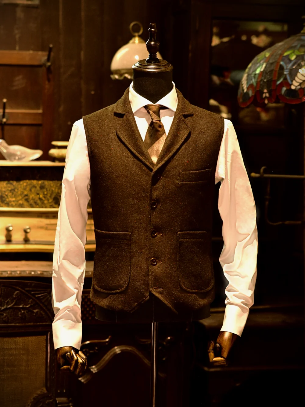 

Вязаный жилет в британском ретро-стиле, приталенный, для ношения под одеждой, деловой повседневный, с узором, для многослойных образов, молодежный, на все сезоны