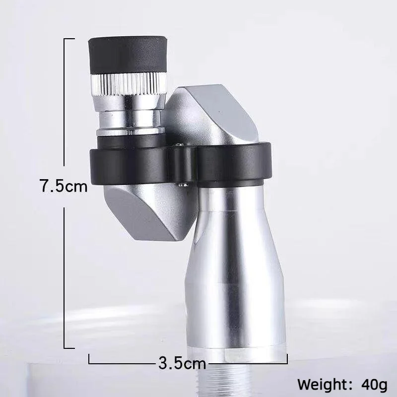 8x20 Mini Pocket Metal Corner Telescope Outdoor Waterproof Portable Travel Mountaineering Viewing Monocular Telescope