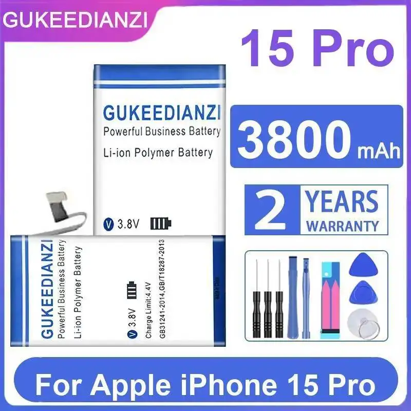 

Надежная замена аккумулятора для мобильного телефона Apple iPhone 15 Pro, 3800 мАч