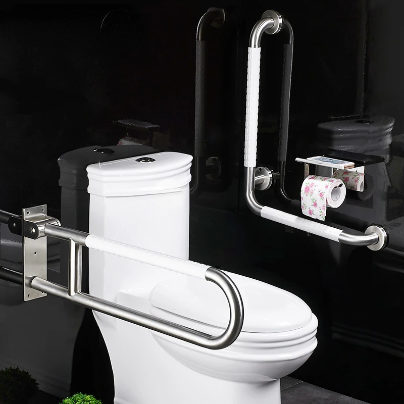 Non-Slip Handle Barrier-Free Elderly Disabled  Bathroom Toilet Safety Armrest