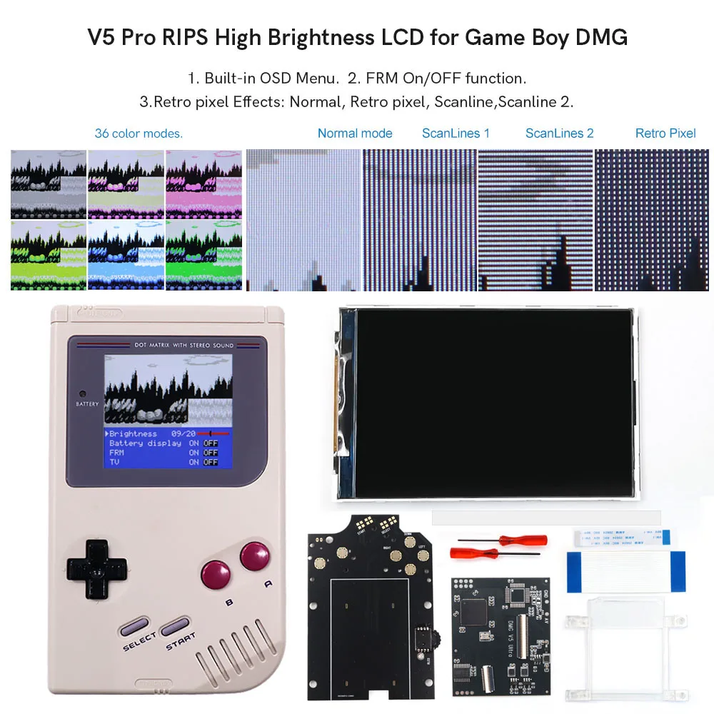 hispeedido-for-gb-dmg-v5-pro-36-colors-mode-rips-screen-retro-pixel-highlight-backlight-lcd-screen-frm-kits-for-gb-dmg-console