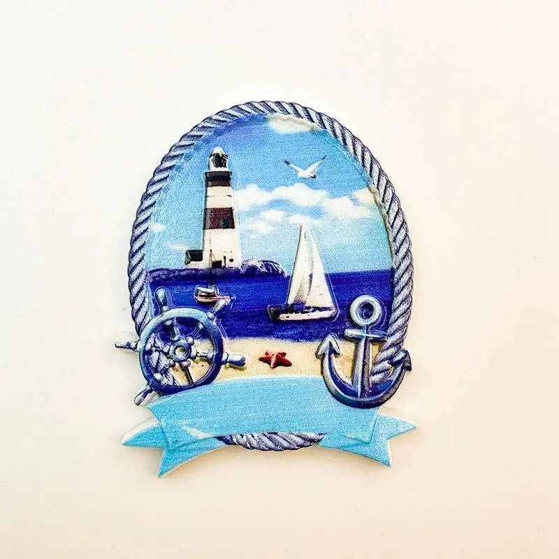 

World Travel3d3D Decorative Souvenir Magnetic Seaside Lighthouse Gift Refrigerator Magnet Personalized Creative