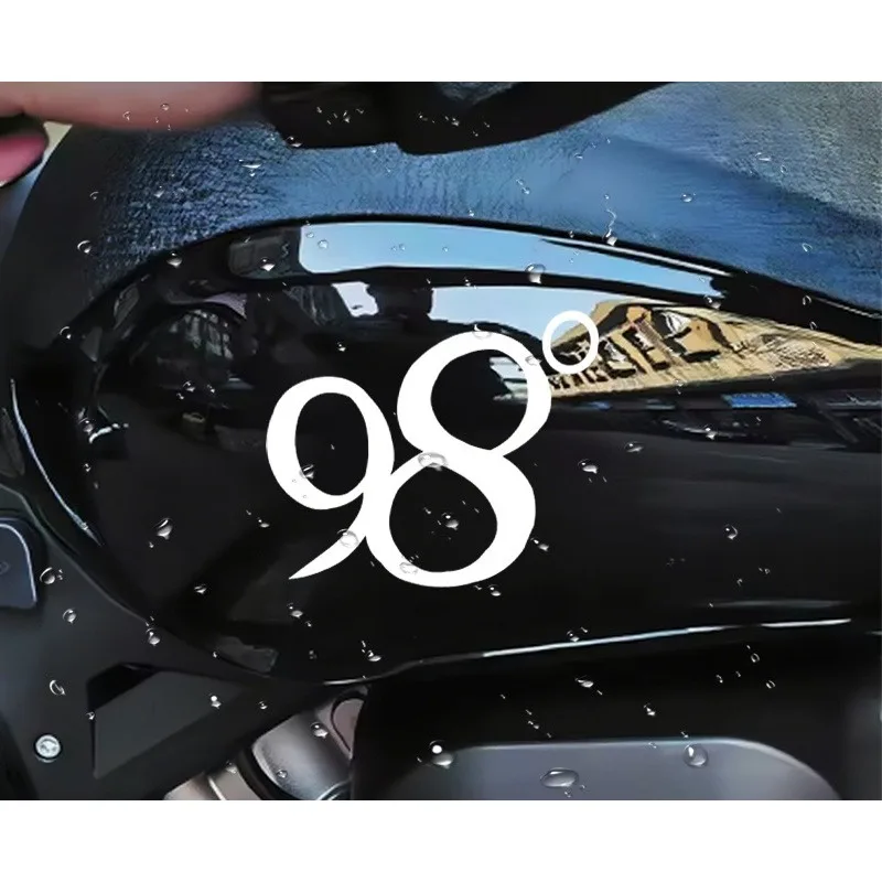 1 Stück „98 ° „Autoaufkleber für Auto, Laptop, Wasserflasche – stilvolle Dekoration für Petrolhead und Auto-Enthusiasten