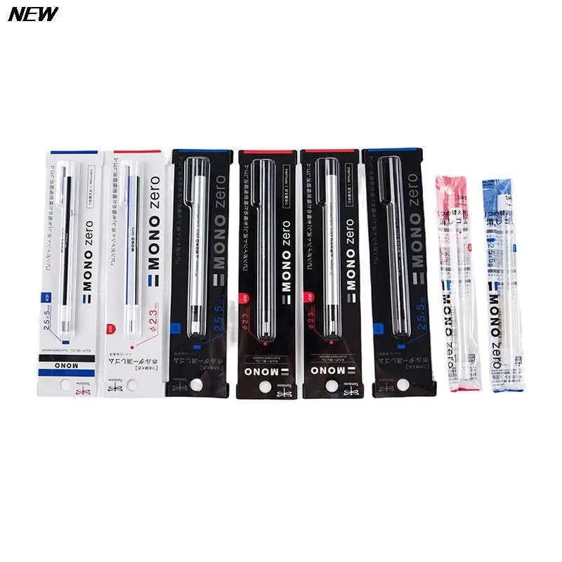 Tombow MONO Zero Mechanical Eraser Refillable Pen Shape Sketching Painting High Gloss Rubber Press Type School Stationery