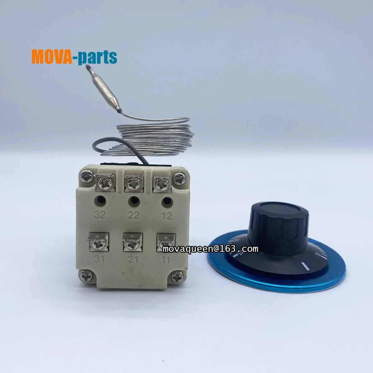 380V 16A 200CM Wire 6 Pins 50-300 Degree Safe Temperature Control Temperature Limiter Thermostat For Oven Fryer Stove