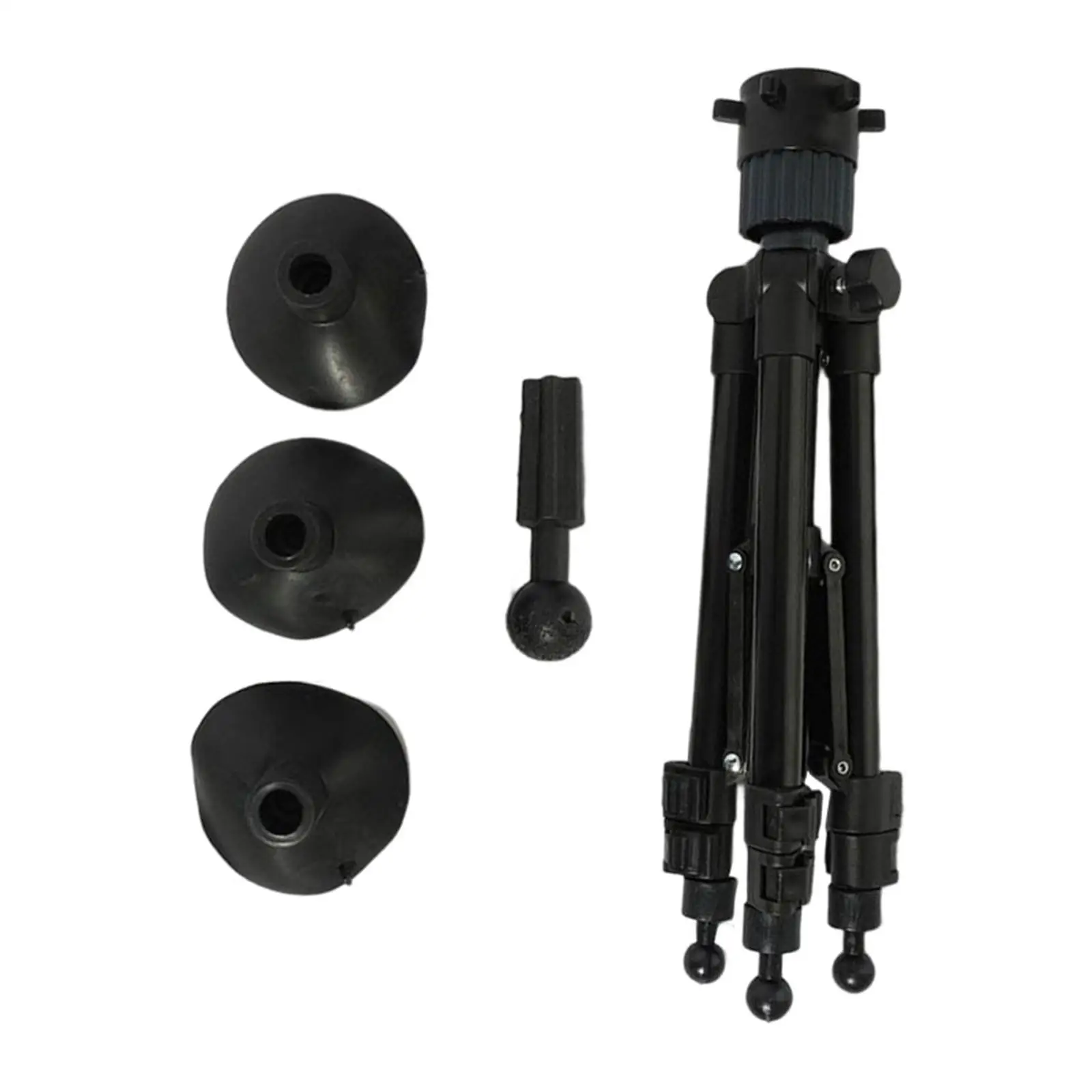 Foldable Wig Head Tripod Stand Adjustable Suction Cup Holder Durable Steel Frame for Cosmetology Hair Styling Practice and