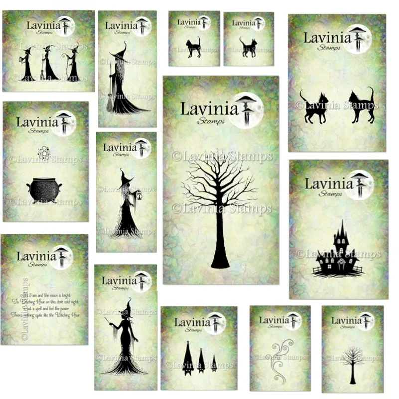 Dream Witch Collection Halloween Cat Hill House Tree Metal Cutting Dies Stamps Scrapbook Diary Decoration Embossing Template DIY