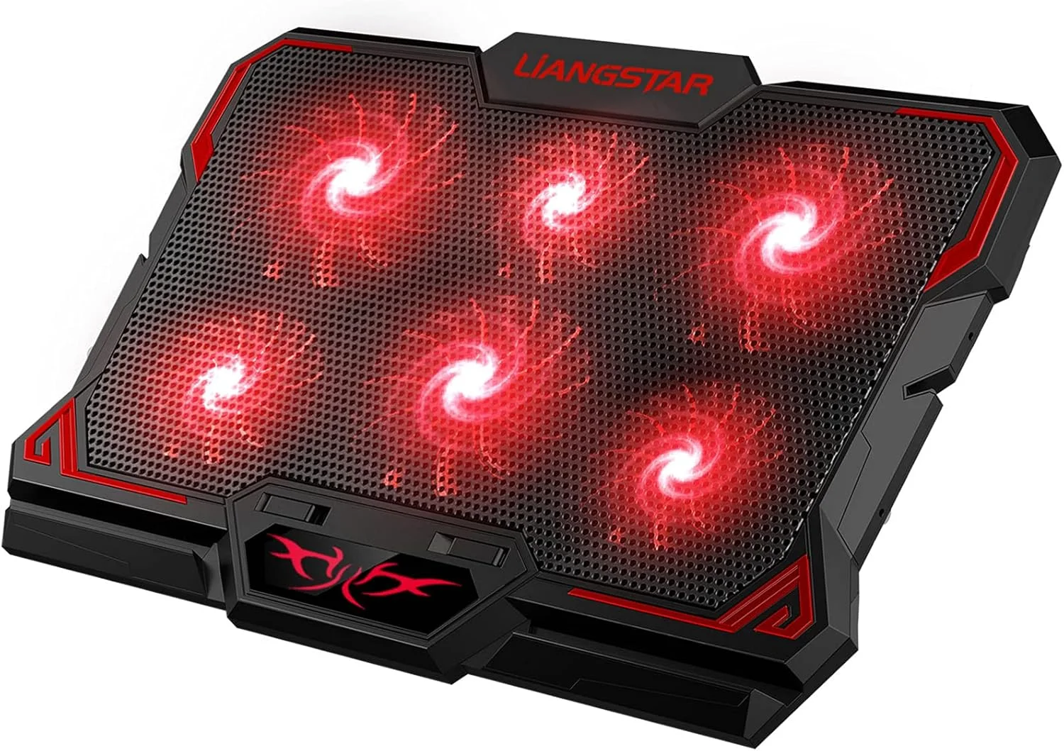

COOLCOLD 17inch Gaming Laptop Cooler Six Fan Led Screen Two USB Port 2600RPM Notebook Stand For Laptop Laptop Cooling Pad