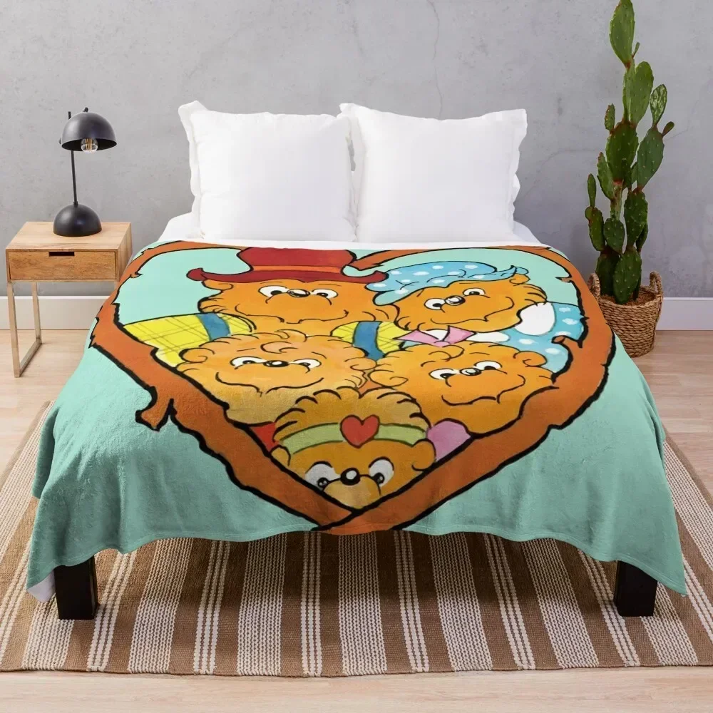 

The berenstain bears family Throw Blanket Luxurious Soft Fuzzy Blanket for Sofa Bed