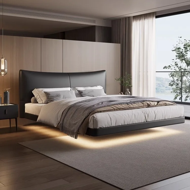 

*Suspended Bed Double 1.5 Meters Simple High-end 1.8 Meters Double Bed Homestay king Size Bed