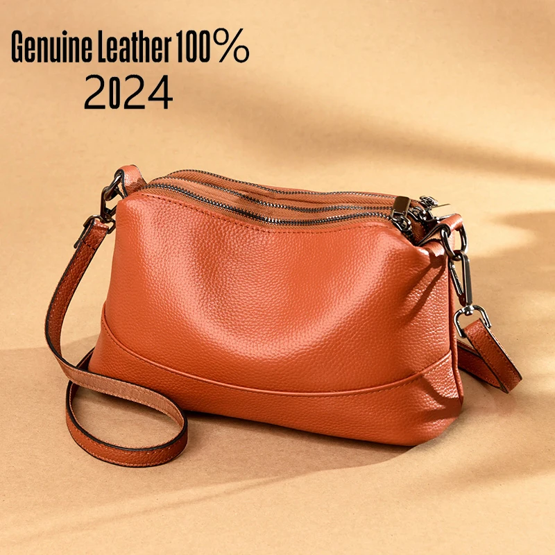 

100% genuine leather cowhide Sac a main Shoulder Bag for Women High Quality Soft Leather Shoulder Crossbody Bags for Women 2023