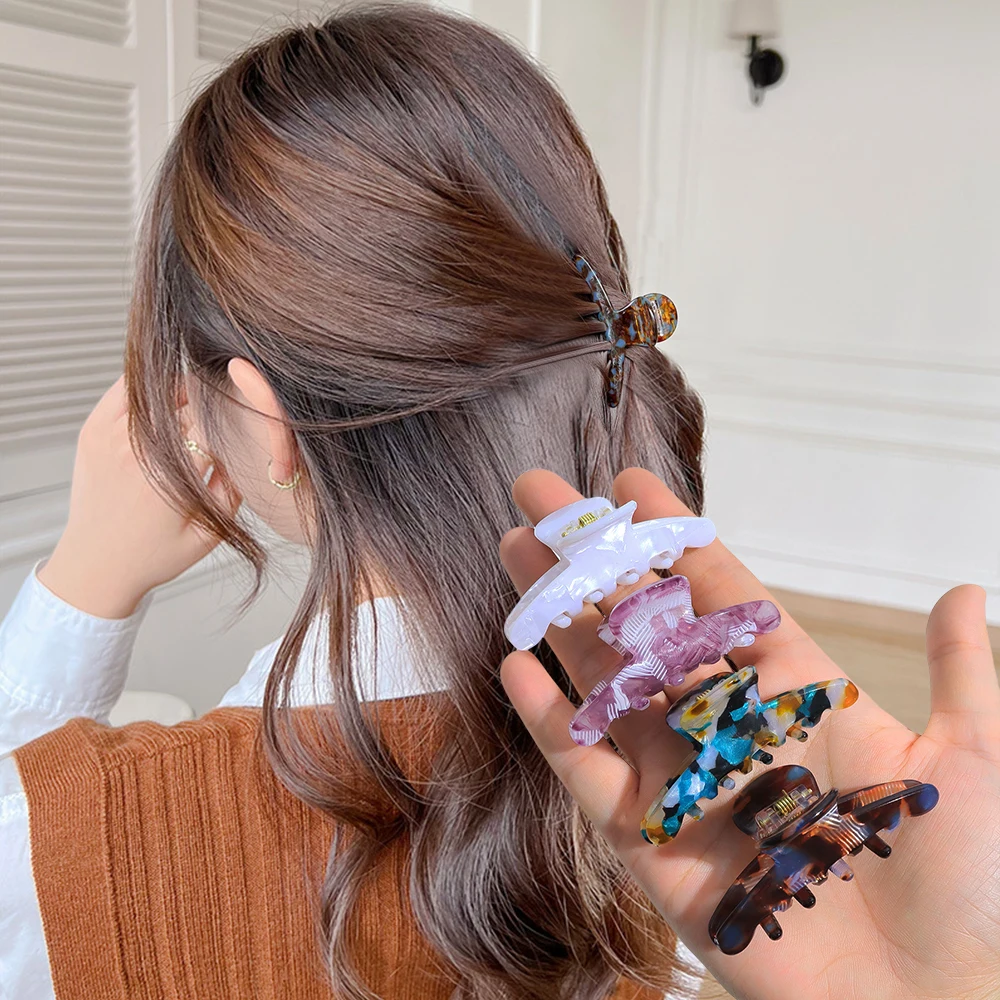 أنيقة خلات مشبك شعر للنساء الفتيات الشاي اللون تزيين سيدة خمر مقاطع الشعر مجوهرات الأزياء إكسسوارات الشعر أغطية الرأس