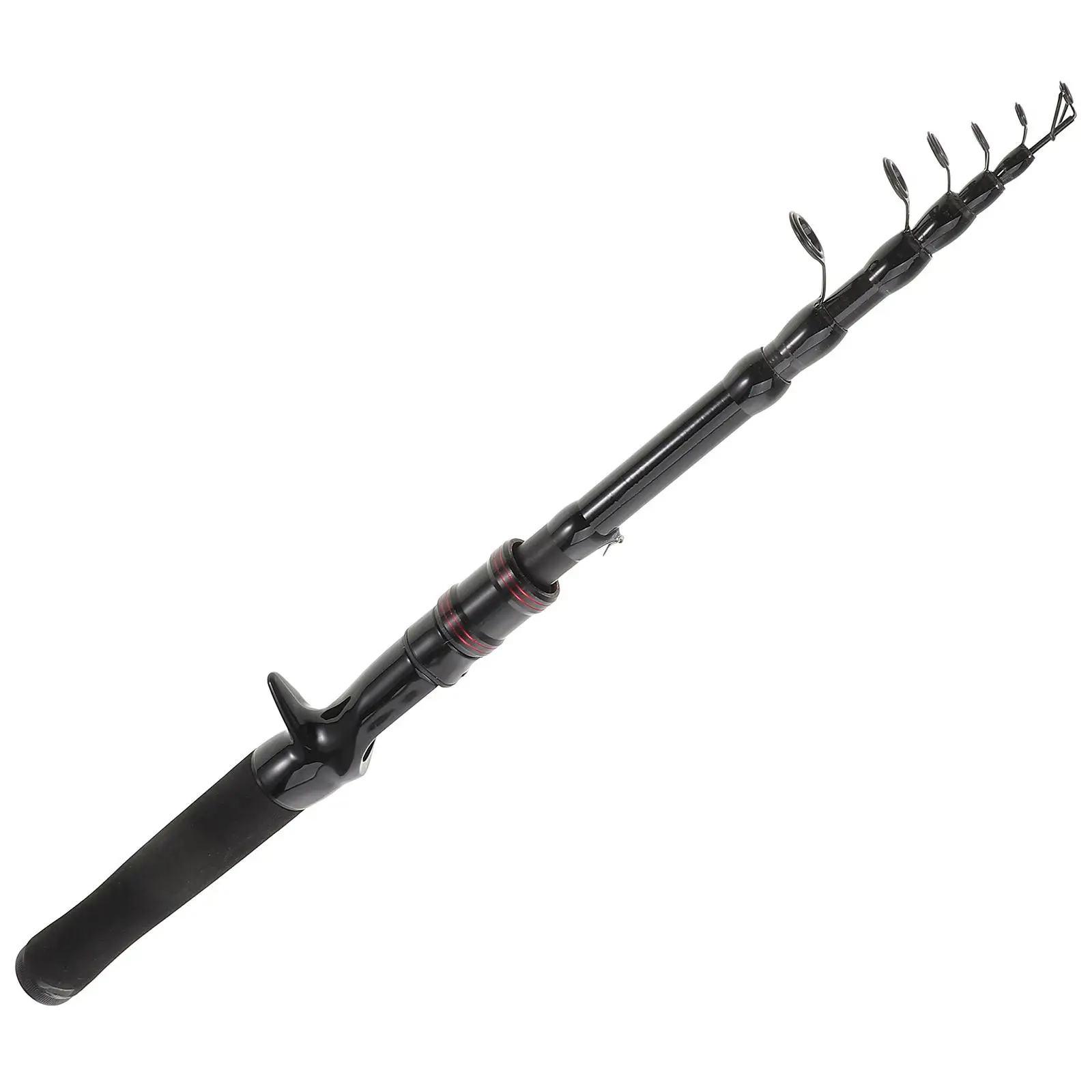 

Carbon Telescopic Fishing Rod Portable Straight Handle Saltwater Freshwater Collapsible Backpacking Pole Retractable Cane Lure