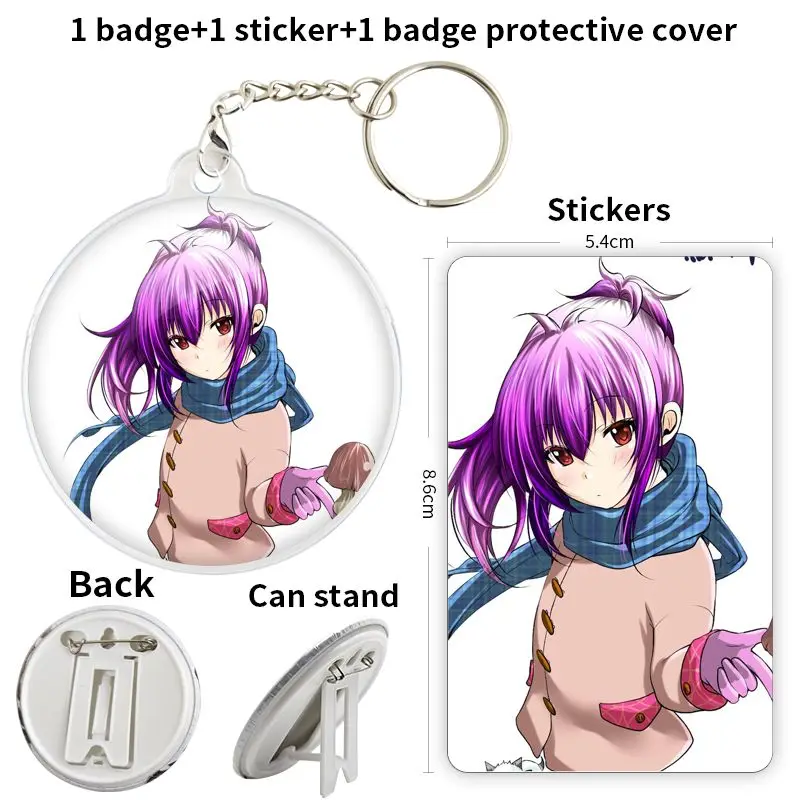 Aoba Yuzuki No One Can Live on Loneliness Anime Character Soft Button Badge Brooch anchor Peripherals Pin Backpack Decoration