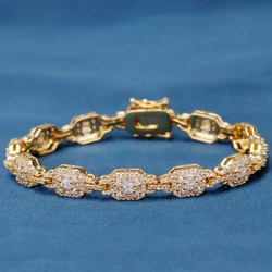 JEWEL 2025 Luxury High Quality Cubic Zirconia Tennis Bracelet  Gold Color silver Color Bracelet for Women Party Jewelry
