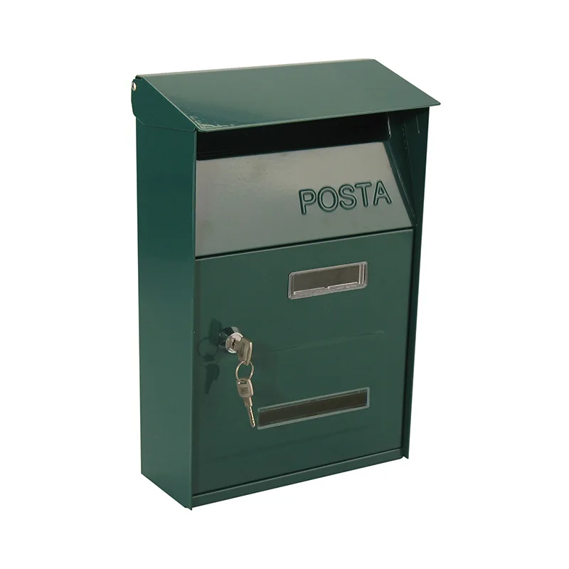 

English wind post tin mail box outdoor metal small letter box mail box pastoral wind psychological suggestion box