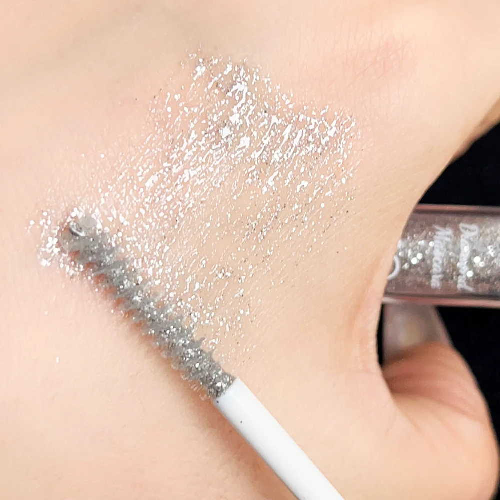 Sliver Glitter Mascara Waterdichte Duurzame Curling Dikke Diamant Glanzende Wimperverlenging Sexy Shimmer Sneldrogende Mascara Make-Up