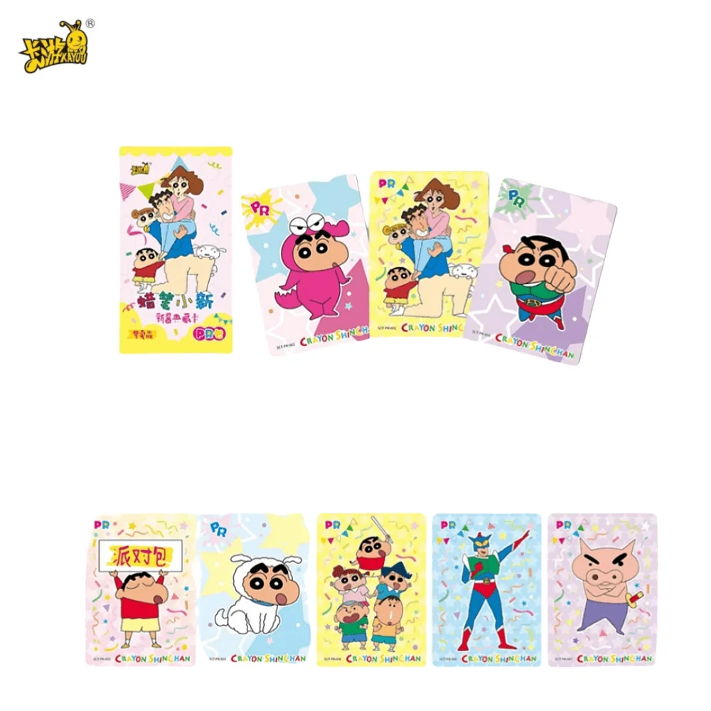 KAYOU Crayon Shin-chan Card Cartoon Anime New Sauce Classic Party Bag Collection Cards Peripheral For Children Birthday Gifts